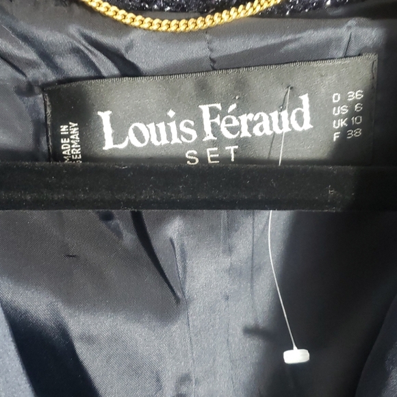 Louis Feraud ladies blazer navy blue size 6 - Picture 4 of 7